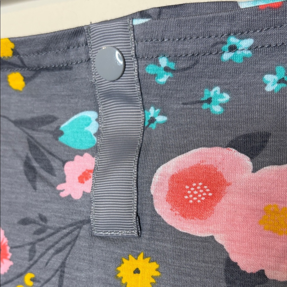 Go By Goldbug Floral Gray Nursing Cover For Baby Breastfeeding - Picture 3 of 7